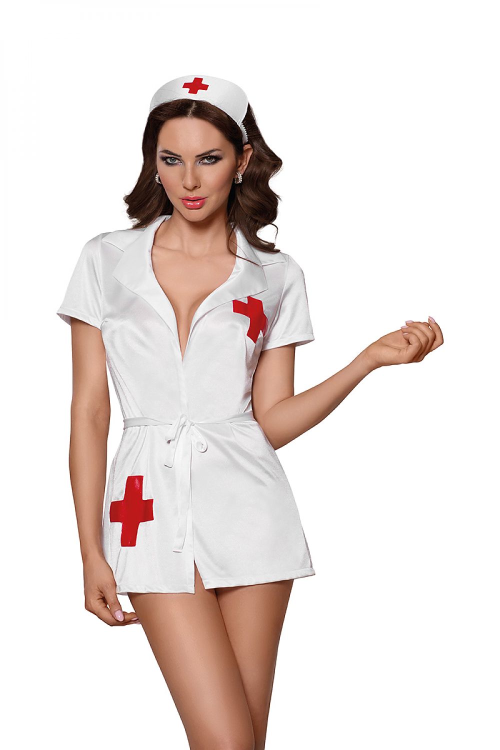 Медсестра в коротком халате